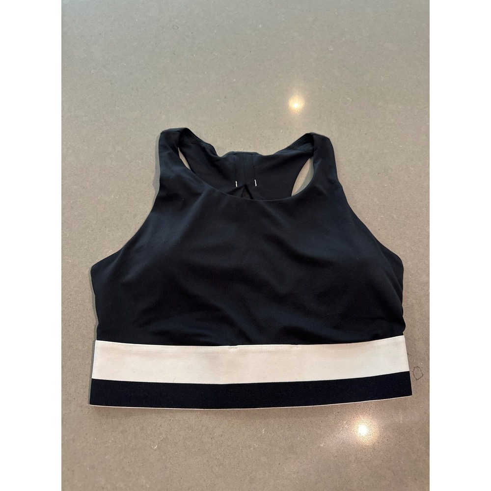 Fabletics Black High‎ Neck Racerback Sports Bra Activewear no tag, small
